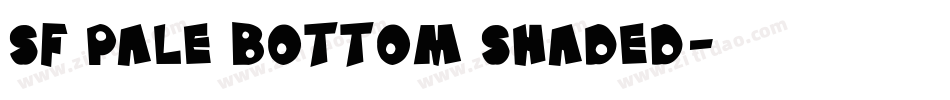 SF Pale Bottom Shaded字体转换